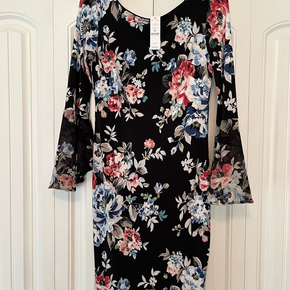White House Black Market Dresses & Skirts - Black Floral Dinner/Evening Dress